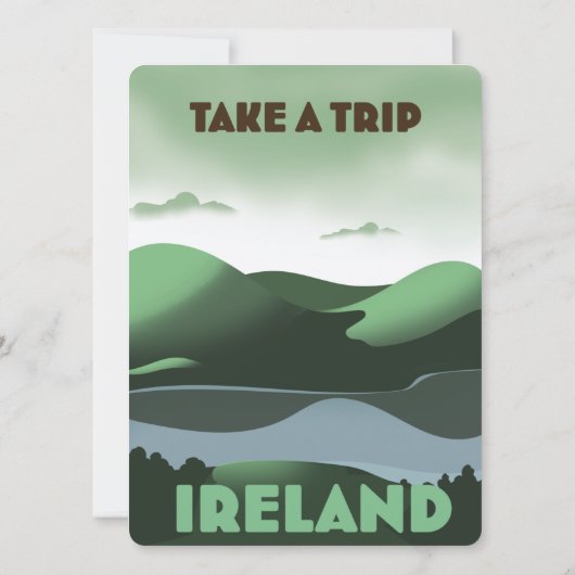 Reisposter in Ierse stijl (Achterkant)