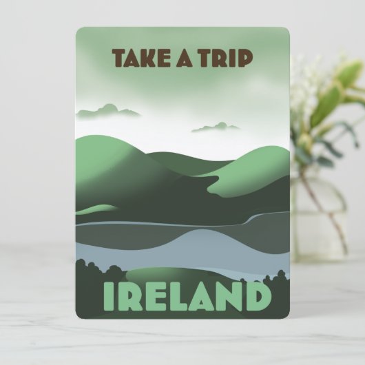 Reisposter in Ierse  stijl (Staand voorkant)