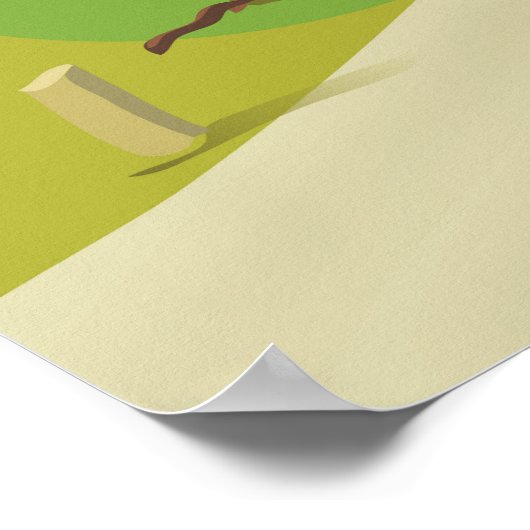 Reisposter in Litouwse  stijl Poster (Hoek)