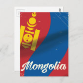 Reisposter in Mongolië  stijl Briefkaart (Voorkant / Achterkant)