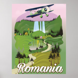 Reisposter in Roemeense  stijl Poster