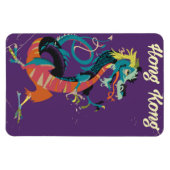 Reisposter in vintage stijl van Hong Kong Draak Magneet (Horizontaal)