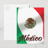 Reisposter in vintage stijl van México Briefkaart (Voorkant / Achterkant)