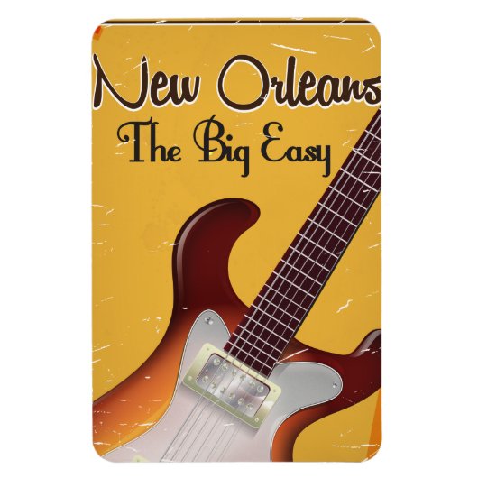 Reisposter in vintage stijl van New Orleans Magneet (Verticaal)