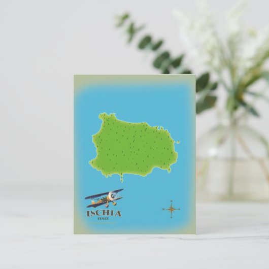 Reisposter Ischia Italië Briefkaart (Staand voorkant)