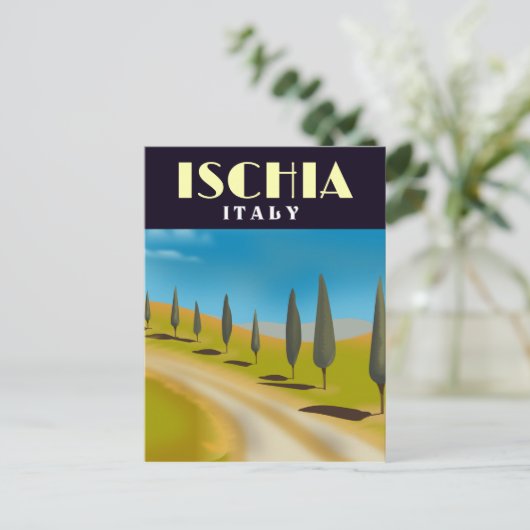Reisposter Ischia Italië Briefkaart (Staand voorkant)