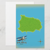 Reisposter Ischia Italië Briefpapier (Voorkant / Achterkant)