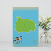 Reisposter Ischia Italië Briefpapier (Staand voorkant)