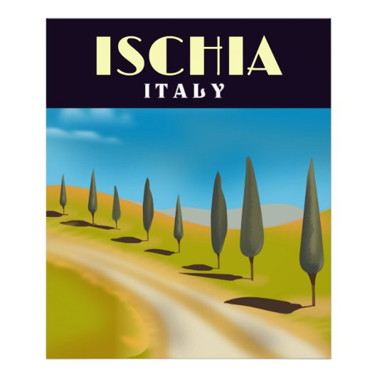 Reisposter Ischia Italië Foto Afdruk (Voorkant)