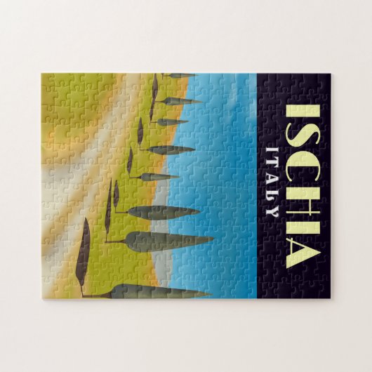 Reisposter Ischia Italië Legpuzzel (Horizontaal)