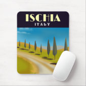 Reisposter Ischia Italië Muismat (Met muis)