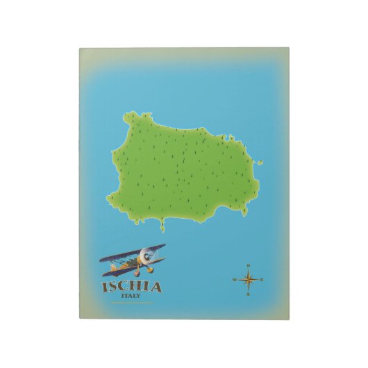 Reisposter Ischia Italië Notitieblok (Linkerzijde)