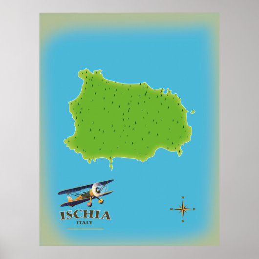 Reisposter Ischia Italië Poster (Voorkant)