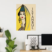 Reisposter Istanbul, Turkije Poster (Thuiskantoor)