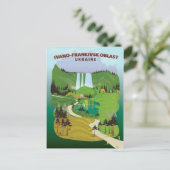 Reisposter Ivano-Frankivsk Oblast Ukraine Briefkaart (Staand voorkant)