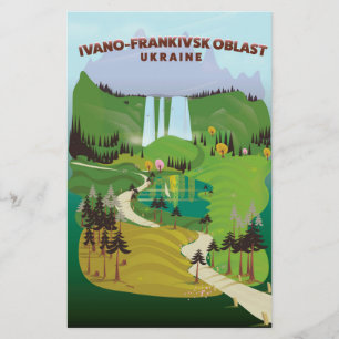 Reisposter Ivano-Frankivsk Oblast Ukraine Briefpapier