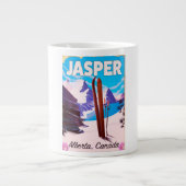 Reisposter Jasper Alberta Canada Grote Koffiekop (Voorkant)