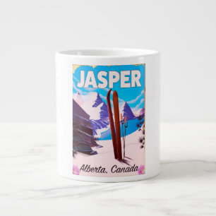 Reisposter Jasper Alberta Canada Grote Koffiekop