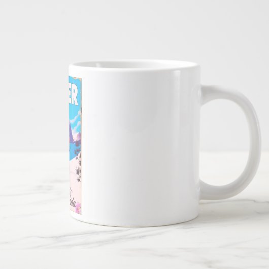 Reisposter Jasper Alberta Canada Grote Koffiekop (Rechts)