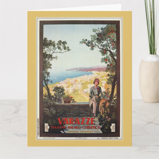 reisposter Jazz Age Varazze Kaart (Voorkant)