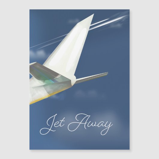 Reisposter Jet Away. (Voorkant)