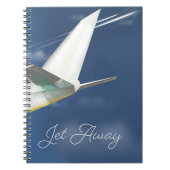 Reisposter 'Jet Away'. Notitieboek (Voorkant)