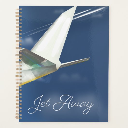 Reisposter Jet Away. Planner (Voorkant)