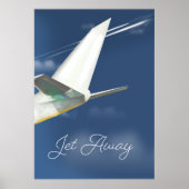 Reisposter Jet Away. Poster (Voorkant)