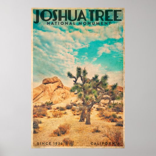 reisposter Joshua Tree Poster (Voorkant)