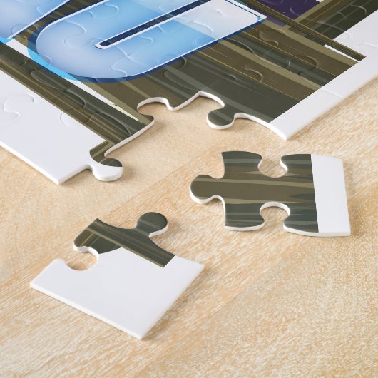 Reisposter Juneau Alaska Legpuzzel (Zijkant)