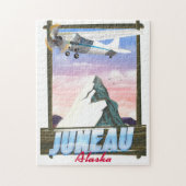 Reisposter Juneau Alaska Legpuzzel (Verticaal)