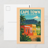 Reisposter Kaapstad, Zuid-Afrika, Briefkaart (Voorkant / Achterkant)