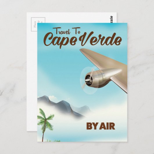 Reisposter Kaapverdië Briefkaart (Voorkant / Achterkant)
