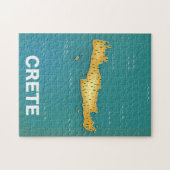 Reisposter kaart van Kreta Legpuzzel (Horizontaal)