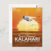 Reisposter Kalahari Desert Adventure Briefkaart (Voorkant / Achterkant)