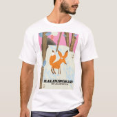 Reisposter Kaliningrad "voor een avontuur" T-shirt (Voorkant)