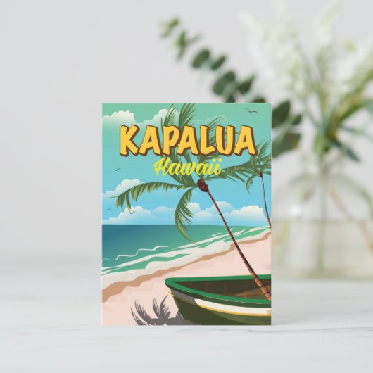 Reisposter Kapalua Hawaii Briefkaart (Staand voorkant)