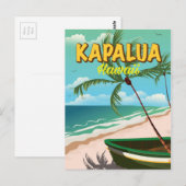 Reisposter Kapalua Hawaii Briefkaart (Voorkant / Achterkant)