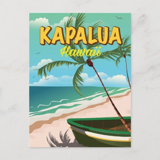Reisposter Kapalua Hawaii Briefkaart (Voorkant)