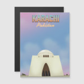 Reisposter Karachi Pakistan (Voorkant / Achterkant)