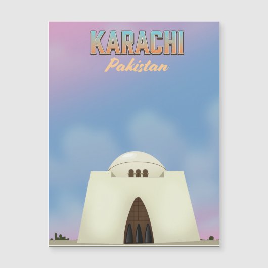 Reisposter Karachi Pakistan (Voorkant)