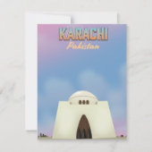 Reisposter Karachi Pakistan (Voorkant)