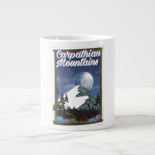 Reisposter Karpaten Grote Koffiekop (Voorkant)