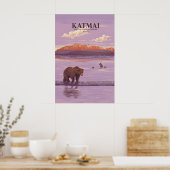 Reisposter Katmai National Park and Preserve Poster (Keuken)