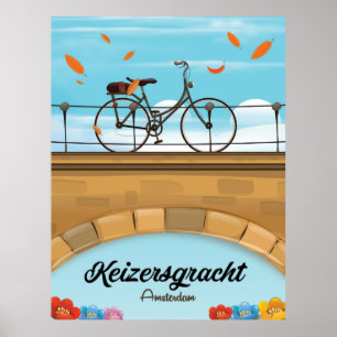 Reisposter Keizersgracht Canal Amsterdam Poster