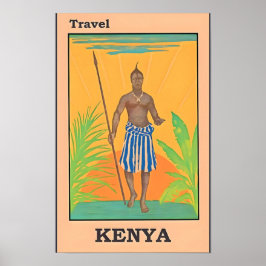 Reisposter Kenia-Afrika Poster