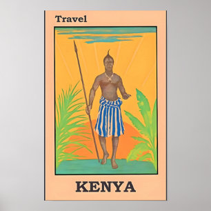 Reisposter Kenia-Afrika Poster