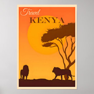 Reisposter Kenia-Afrika Poster