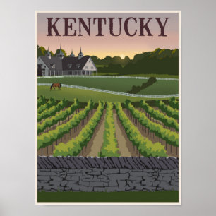 Reisposter Kentucky Poster