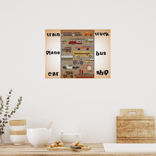 Reisposter kind poster (Keuken)